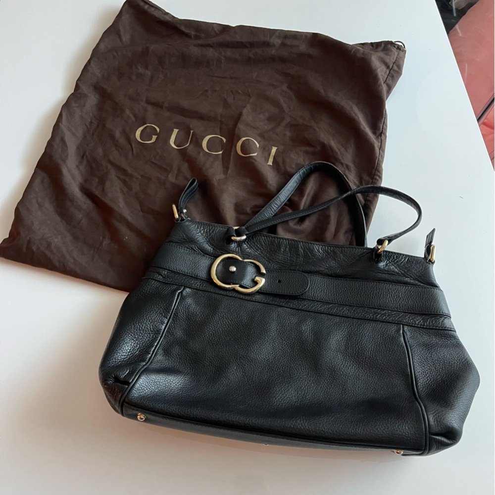 Gucci Black Leather Women's Bag